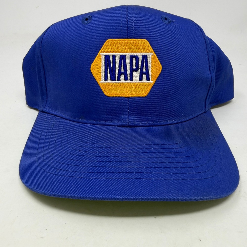 Cobra Caps Hat Mens OSFA Snapback Blue NAPA Auto Parts Patch EUC